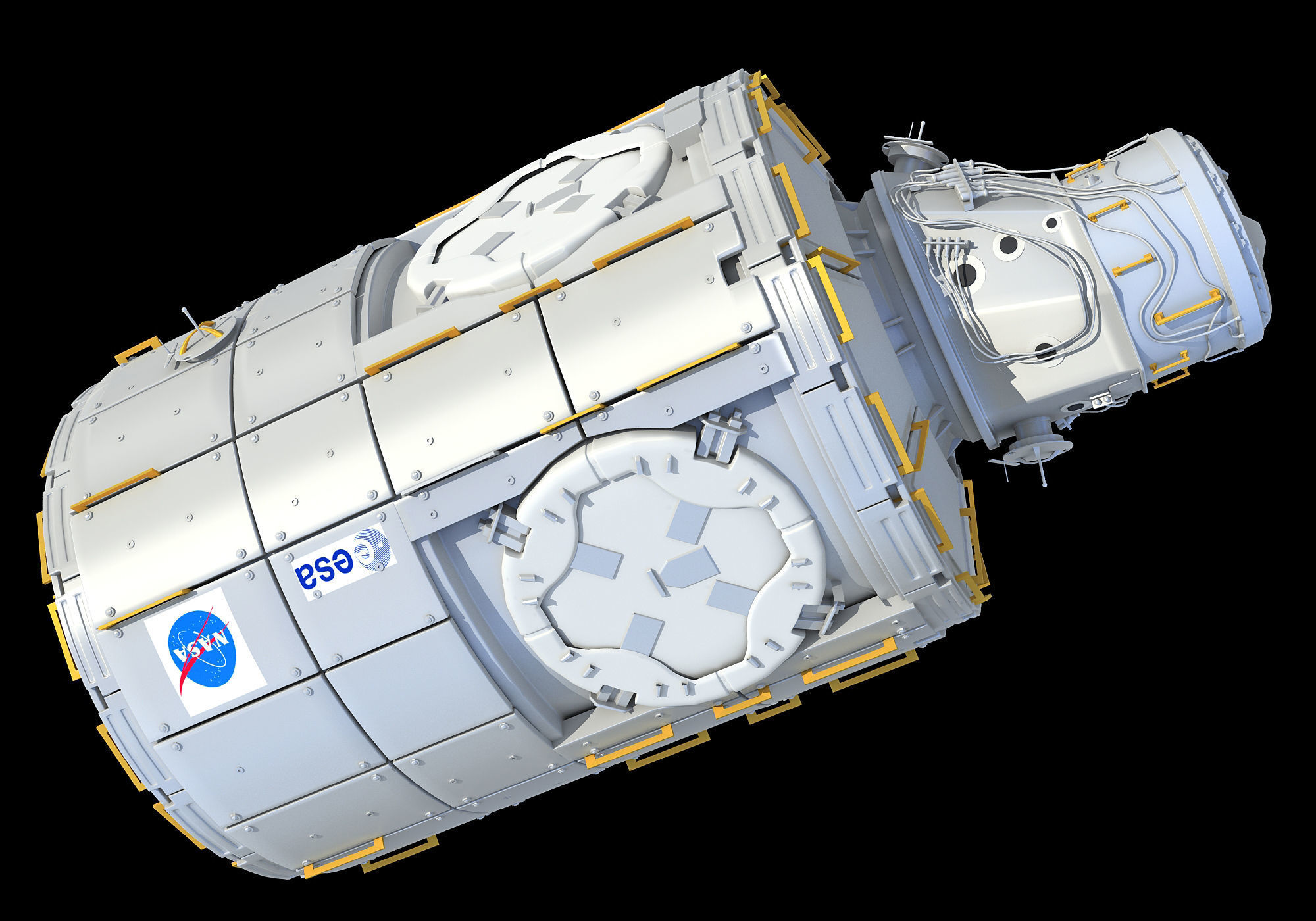 Tranquility Node 3 ISS Module 3D model_4