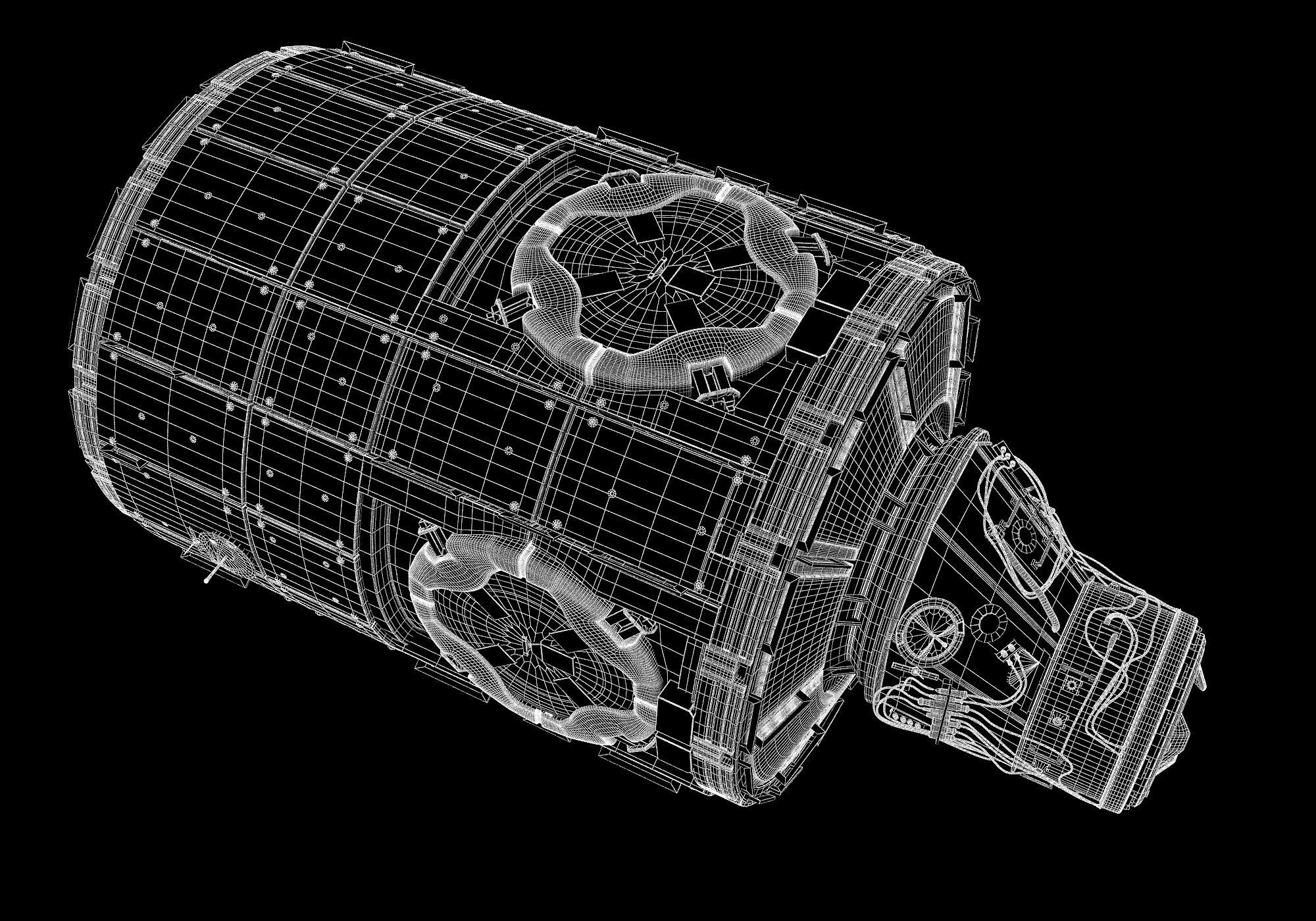Tranquility Node 3 ISS Module 3D model_10