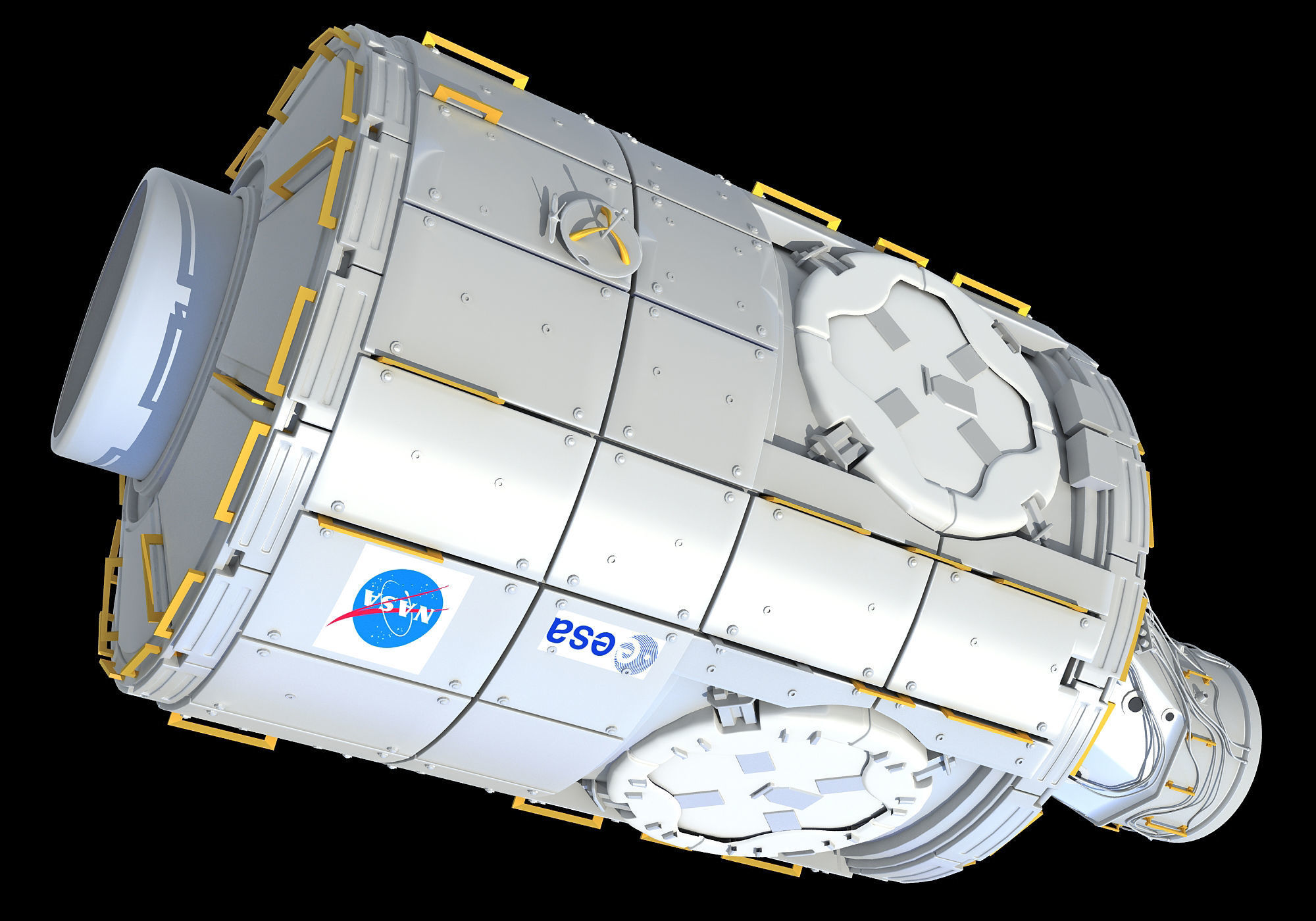 Tranquility Node 3 ISS Module 3D model_3