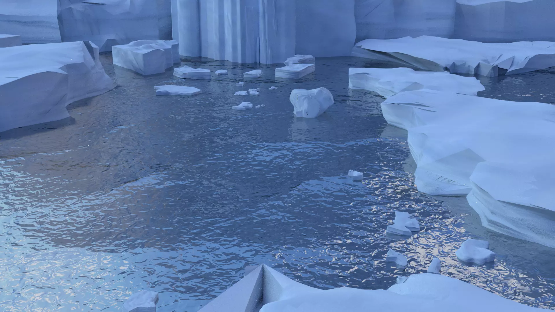 snow continent Free 3D model