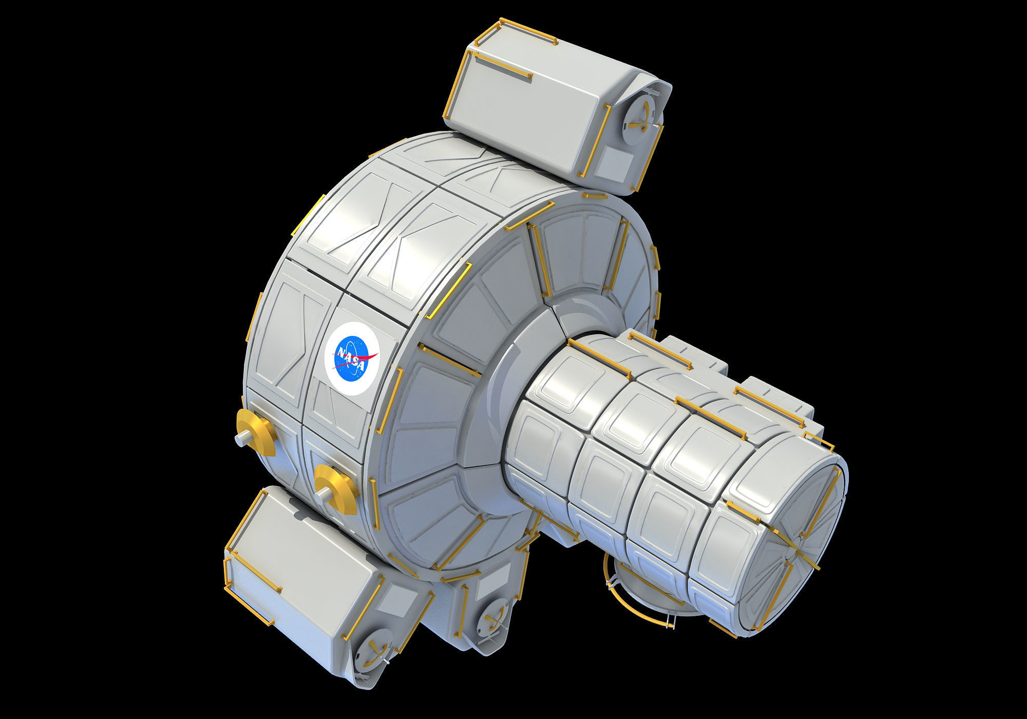 Quest Joint Airlock ISS Module 3D model_2