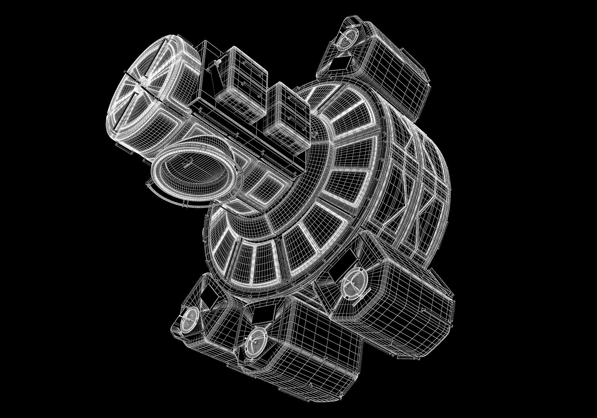 Quest Joint Airlock ISS Module 3D model_12