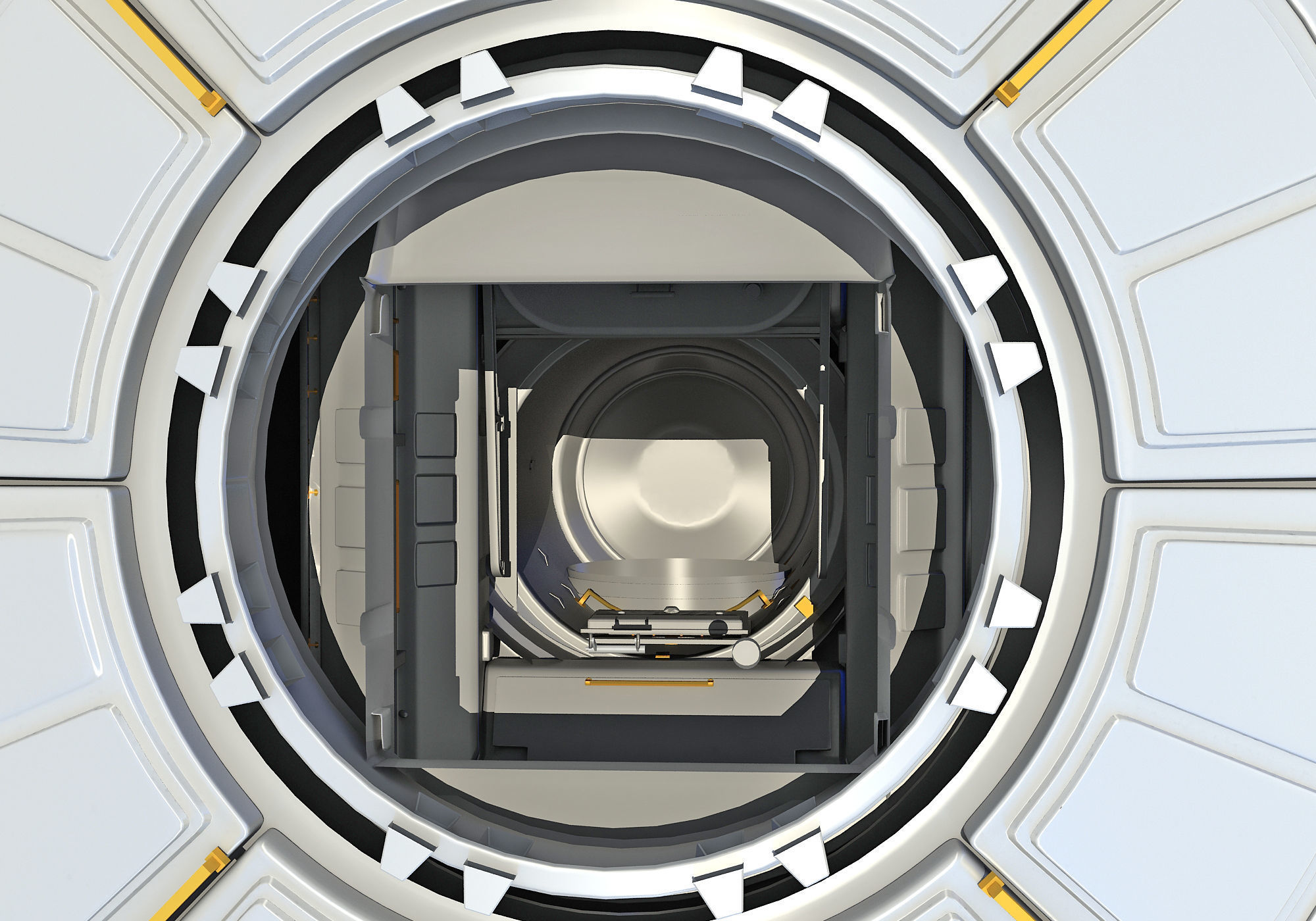 Quest Joint Airlock ISS Module 3D model_8