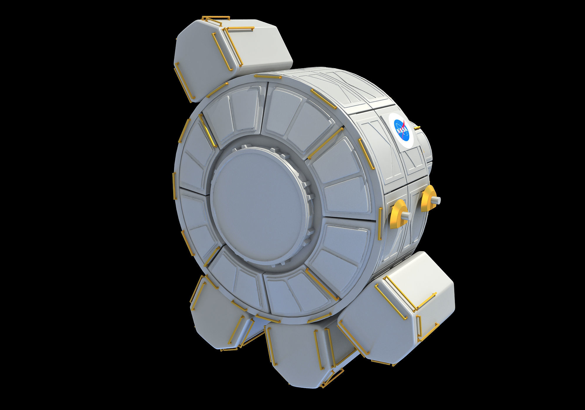 Quest Joint Airlock ISS Module 3D model_4
