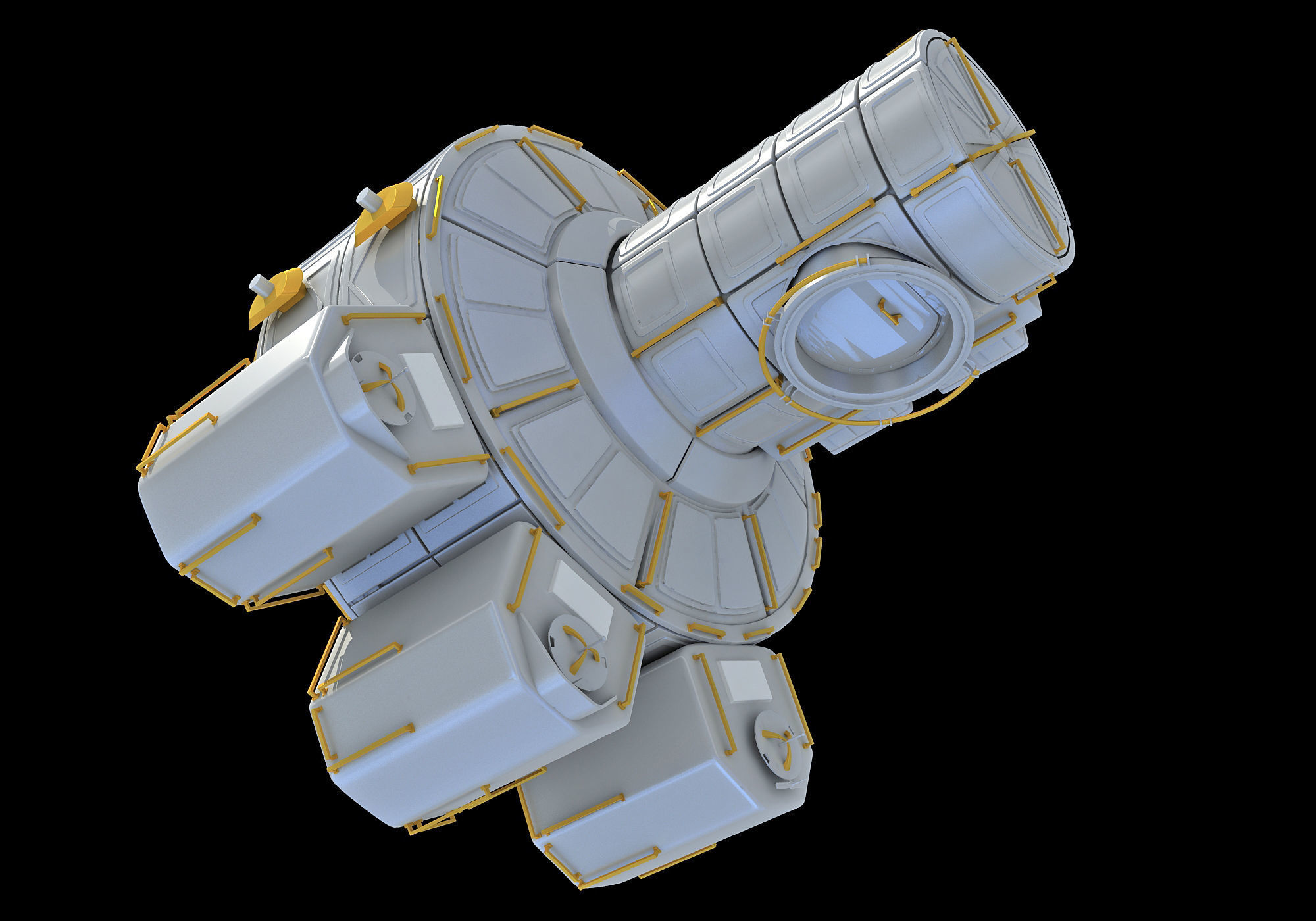 Quest Joint Airlock ISS Module 3D model_6
