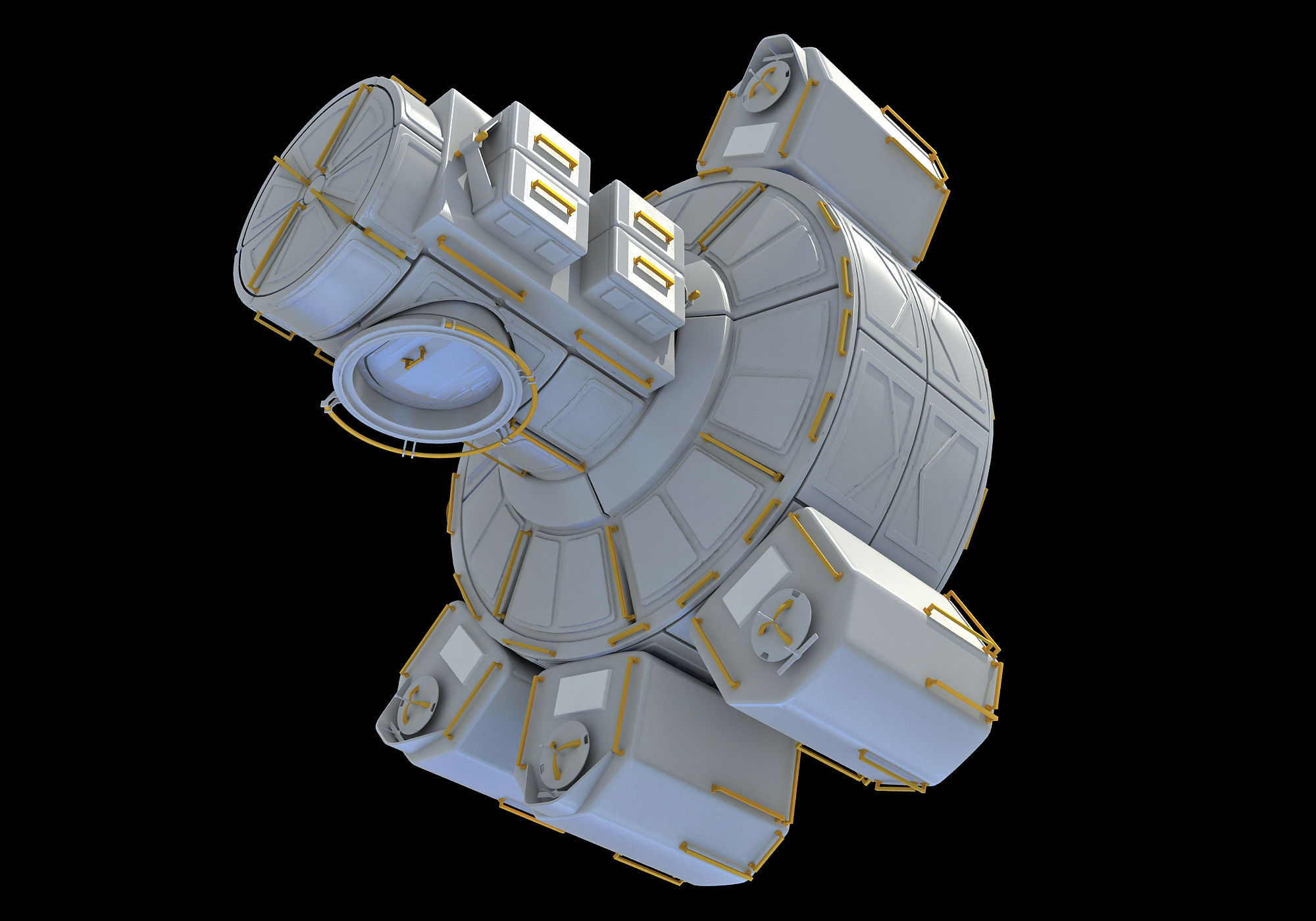 Quest Joint Airlock ISS Module 3D model_5