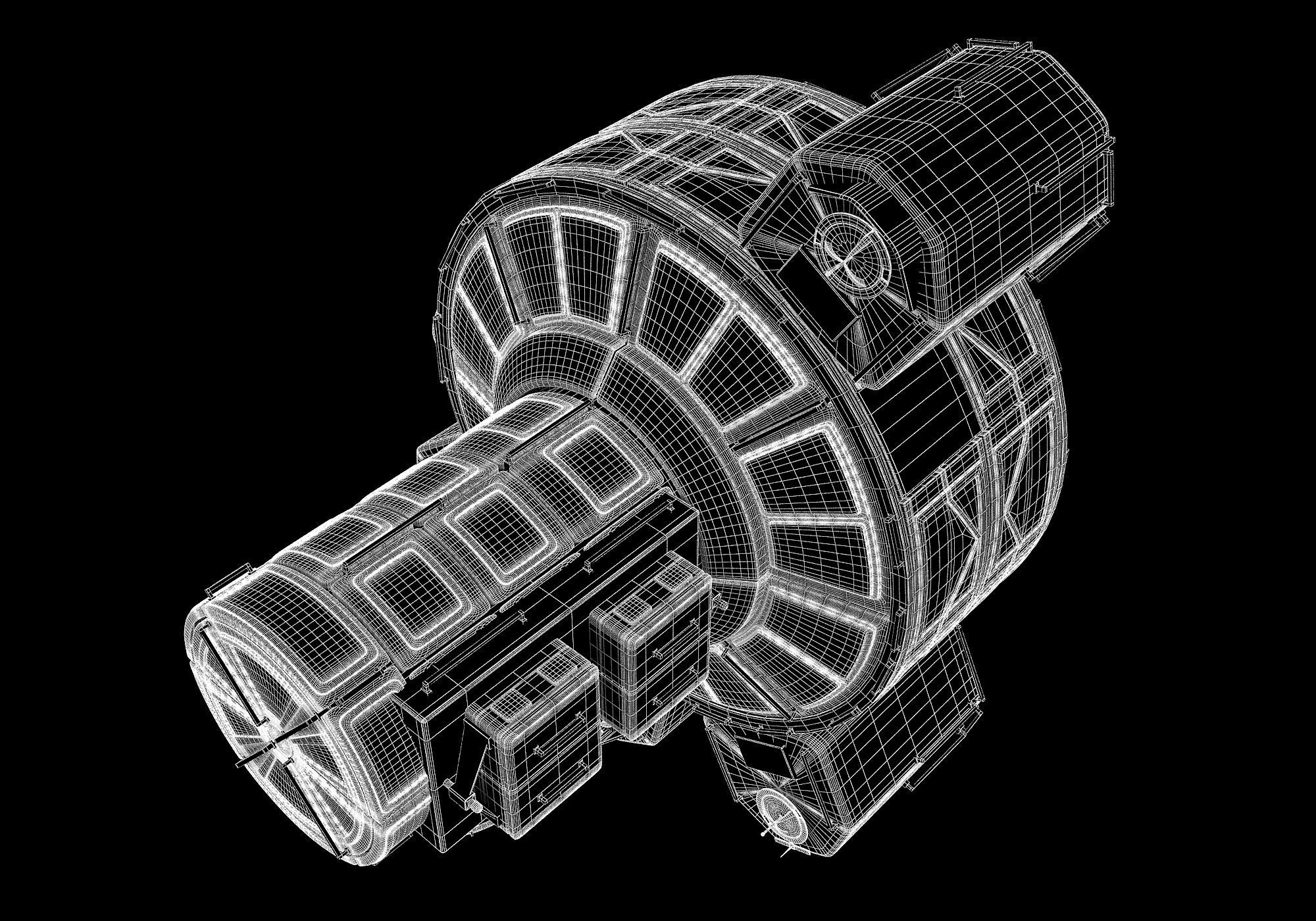 Quest Joint Airlock ISS Module 3D model_9