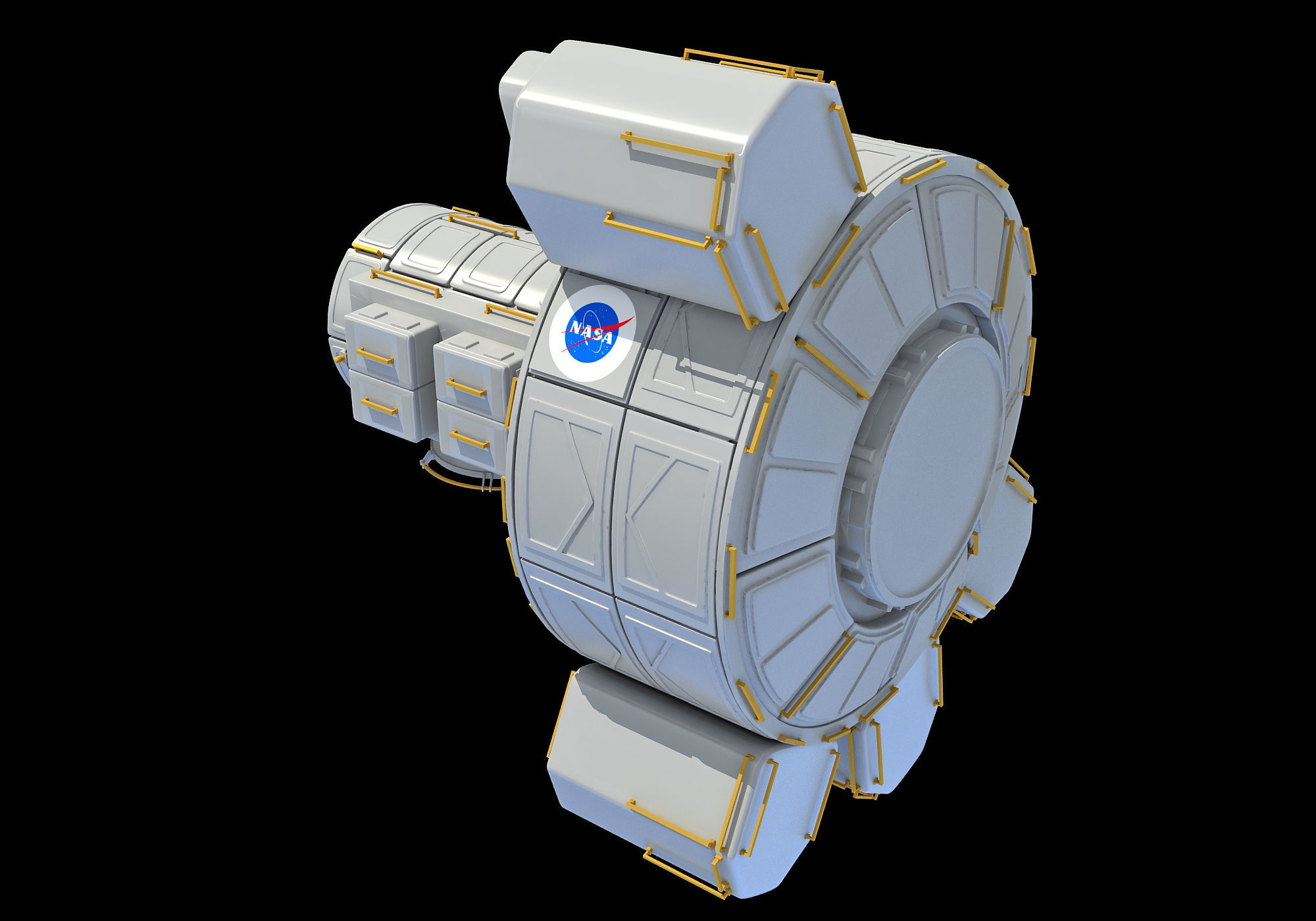 Quest Joint Airlock ISS Module 3D model_1