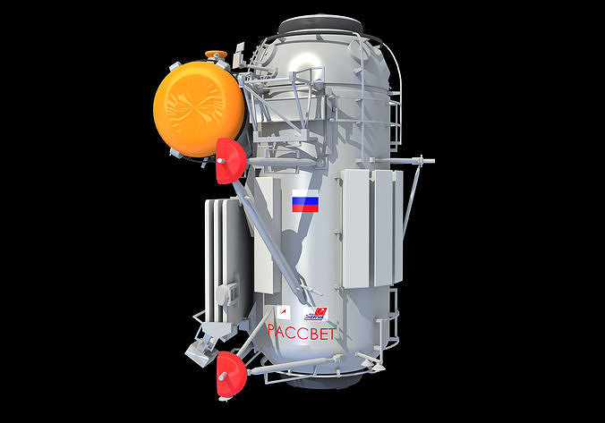 Rassvet Mini-Research 1 MRM-1 Module 3D model