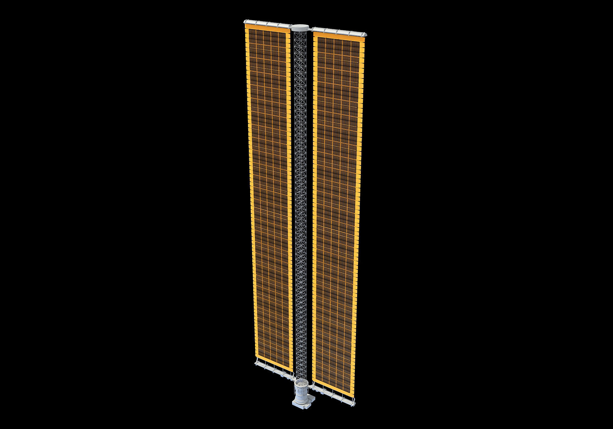 Solar Array Panel ISS 3D model_2