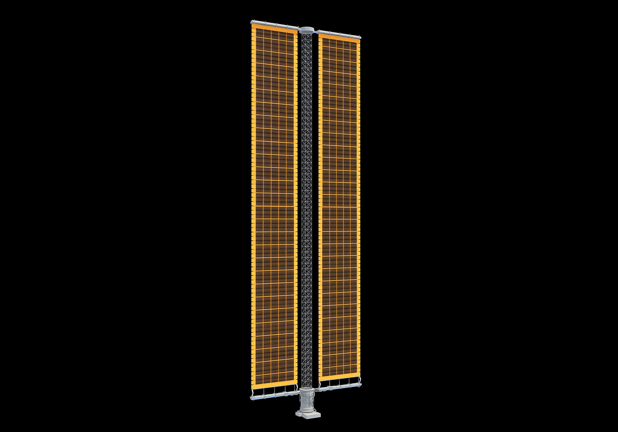 Solar Array Panel ISS 3D model_4