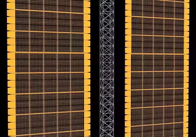 Solar Array Panel ISS 3D model Solar Array Panel ISS 3D model