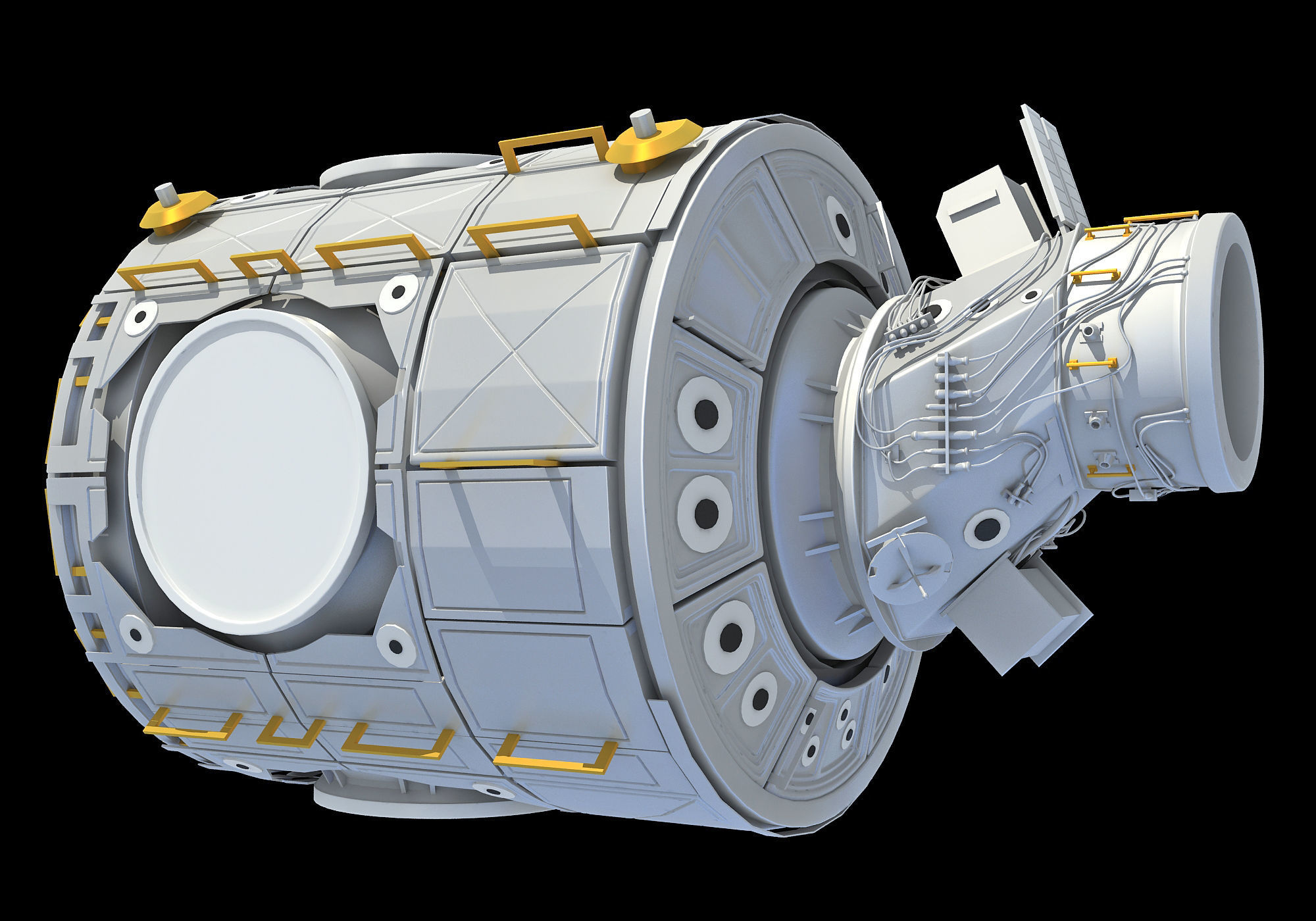 Unity Node 1 ISS International Space Station 3D model_4