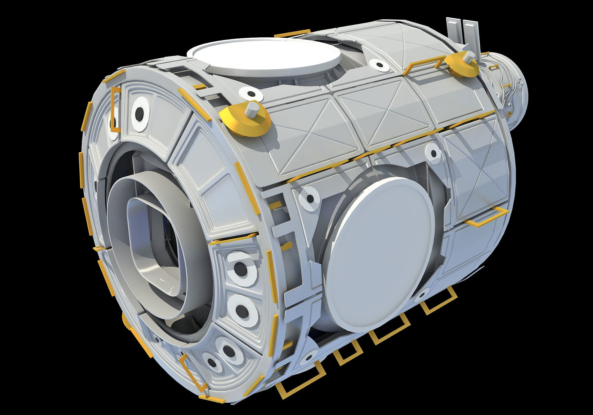 Unity Node 1 ISS International Space Station 3D model_3