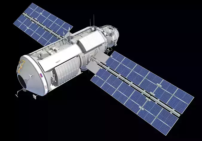 Zarya Functional Cargo Block FGB ISS Module 3D model Zarya Functional Cargo Block FGB ISS Module 3D model