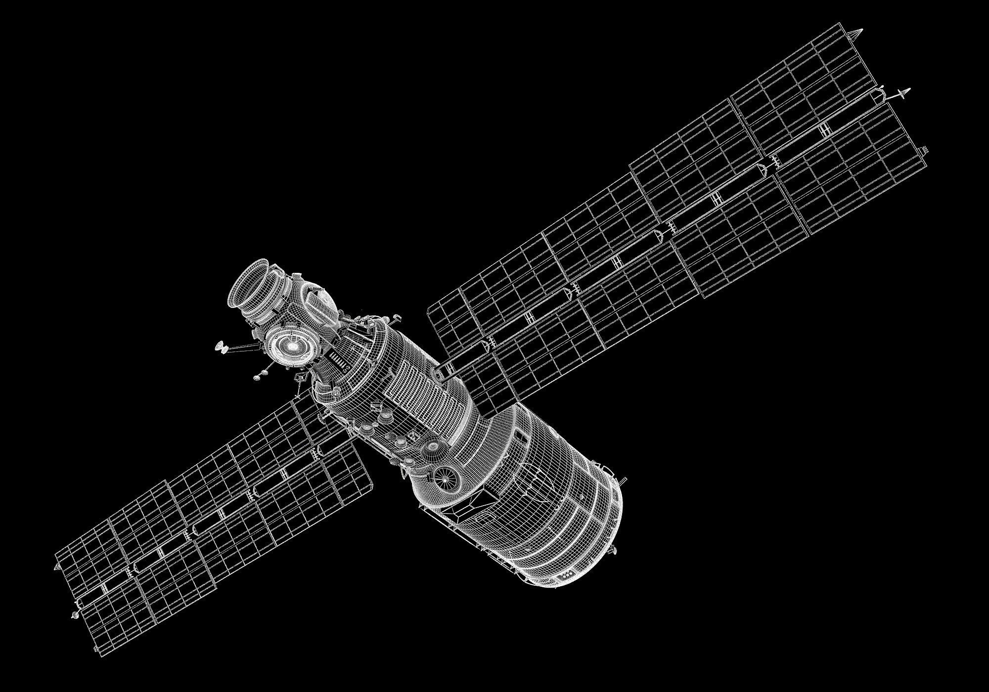 Zvezda Service Module ISS 3D model_5