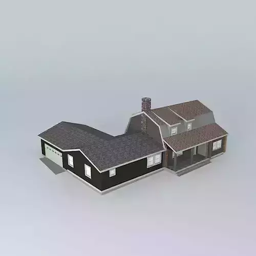 Log House Free 3D model