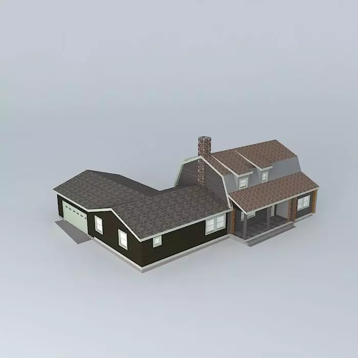 Log House Free 3D model