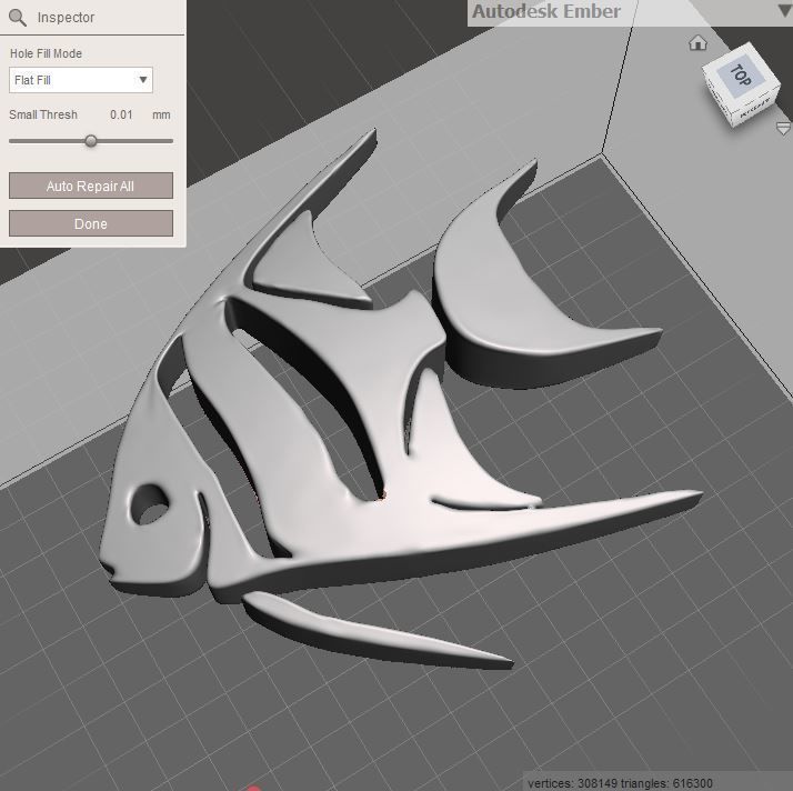 fish 3d model on chain 3D print model_3