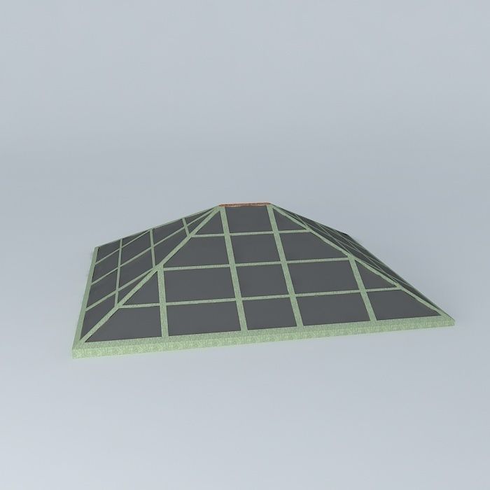 Skylite pyramid Free 3D model_2