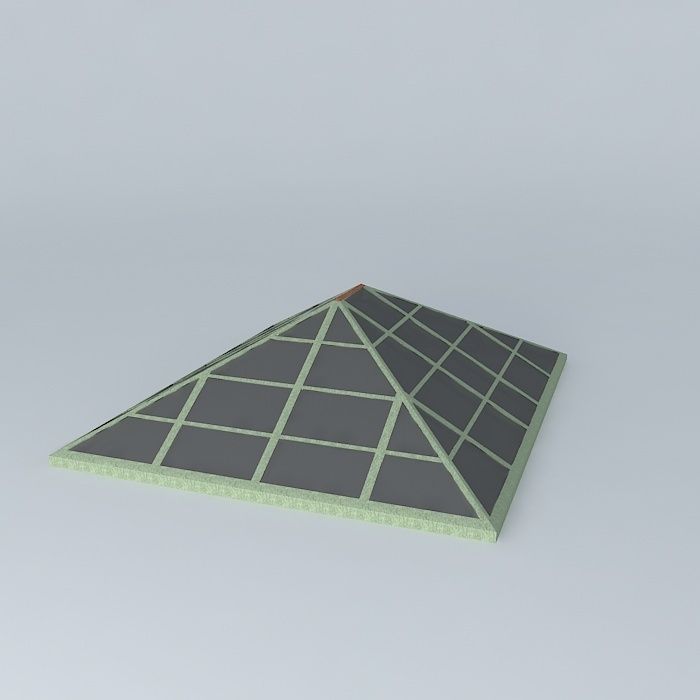 Skylite pyramid Free 3D model_1