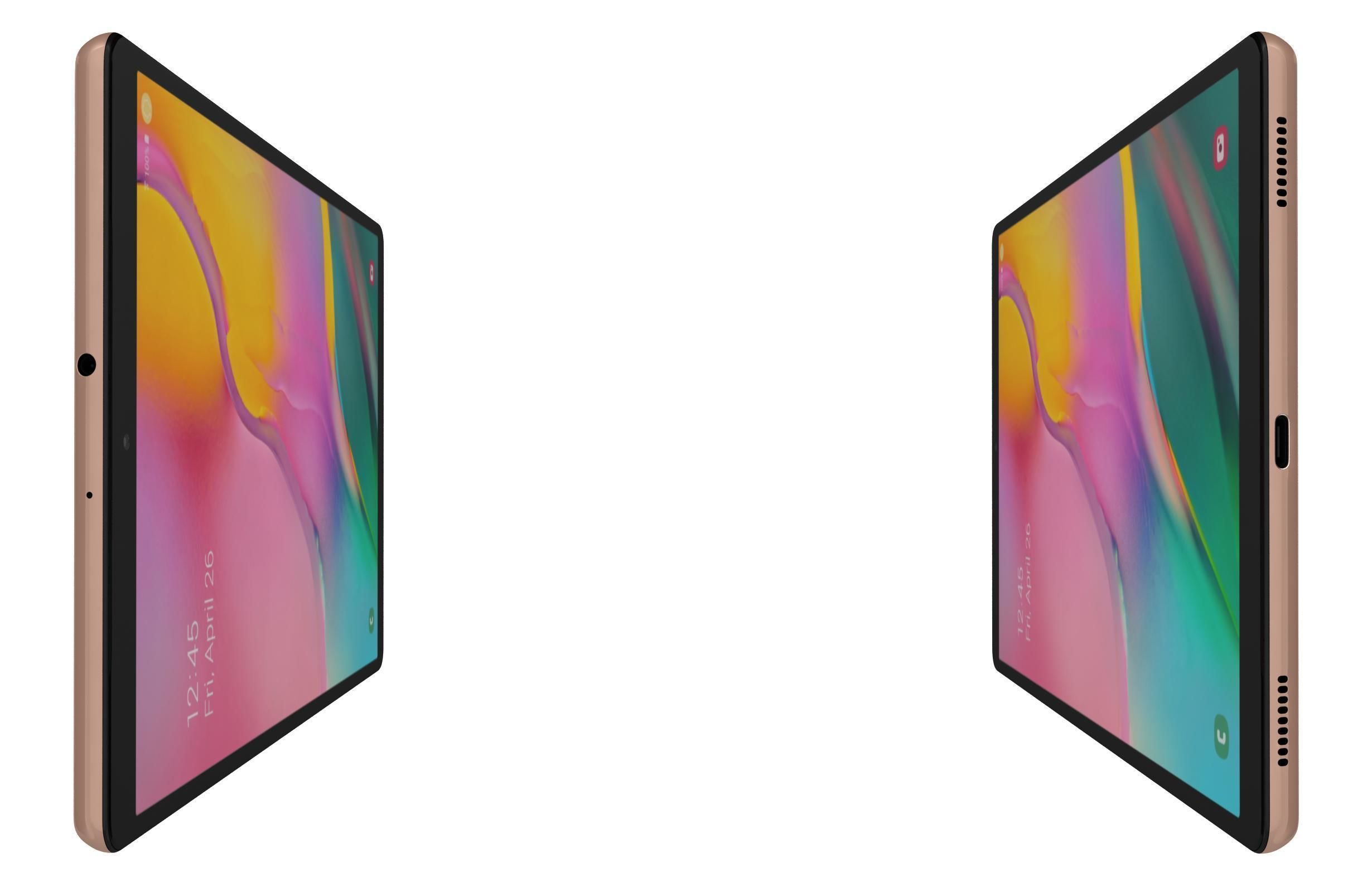 Samsung Galaxy Tab A 10 1 2019 Gold 3D model_4