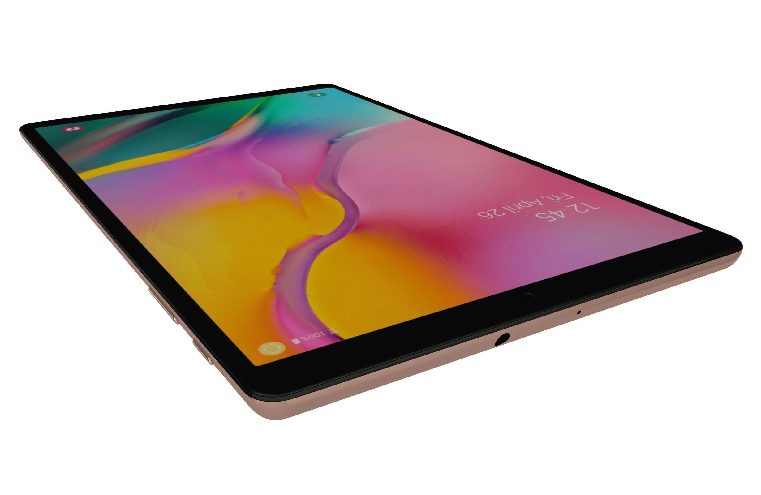Samsung Galaxy Tab A 10 1 2019 Gold 3D model_9