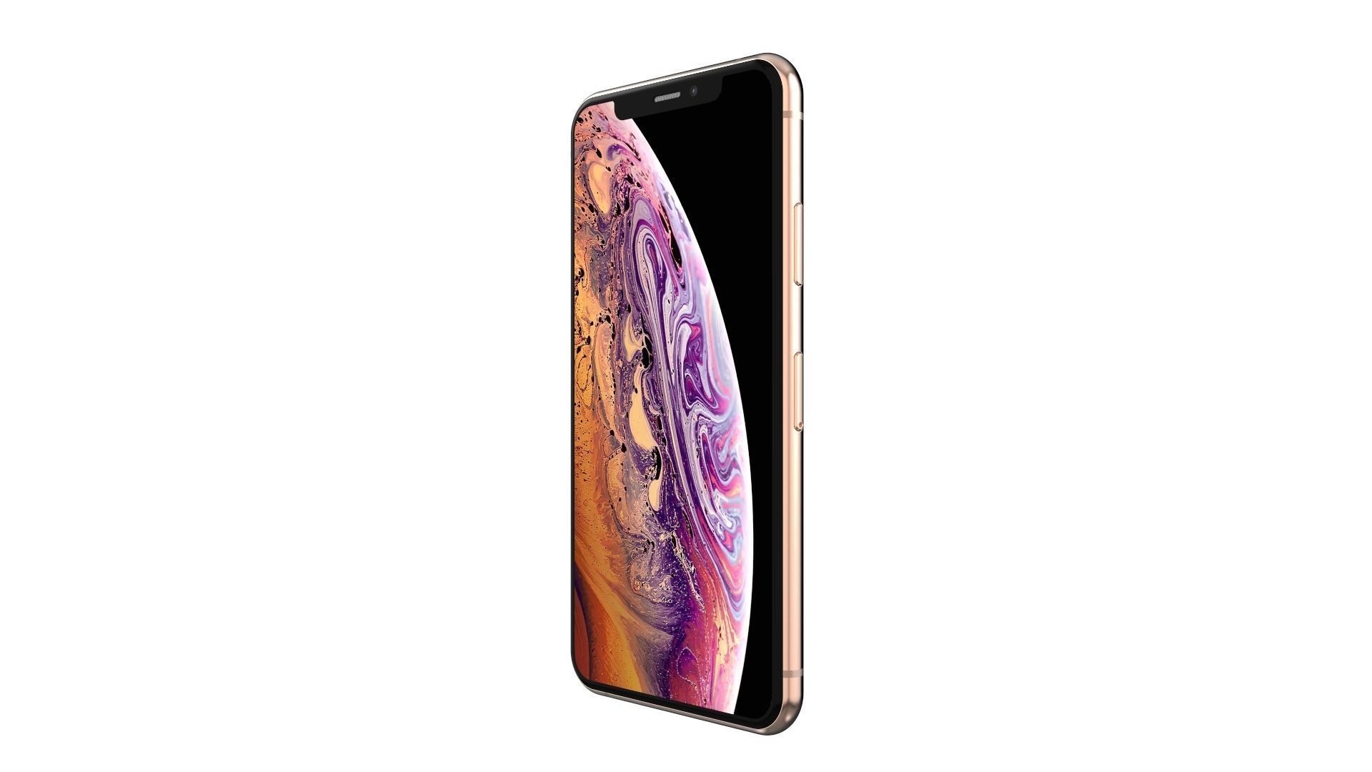 Apple iPhone XS Gold 3D model_8