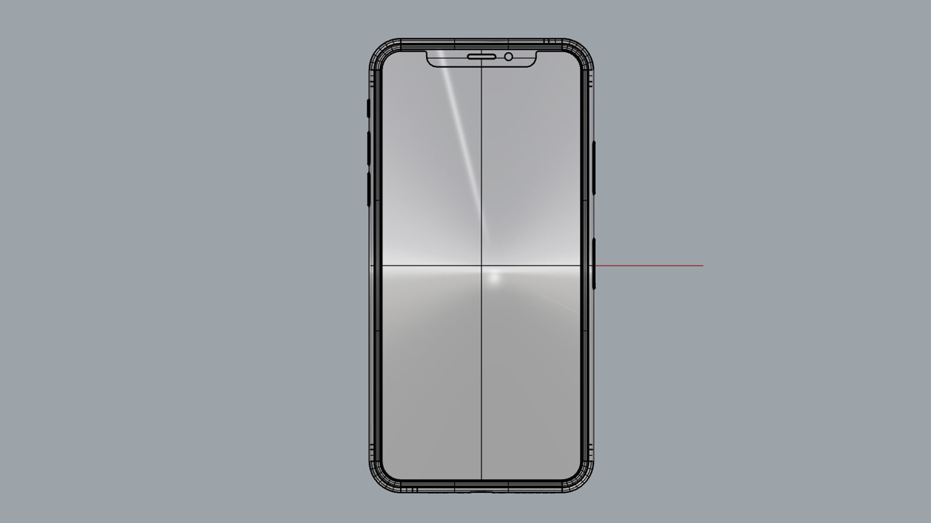 Apple iPhone XS Gold 3D model_16