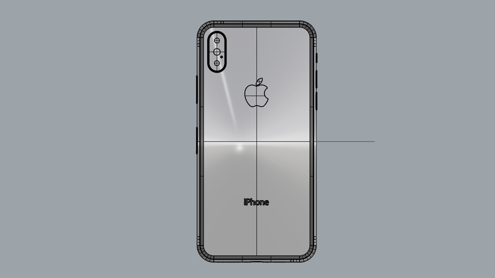 Apple iPhone XS Gold 3D model_21