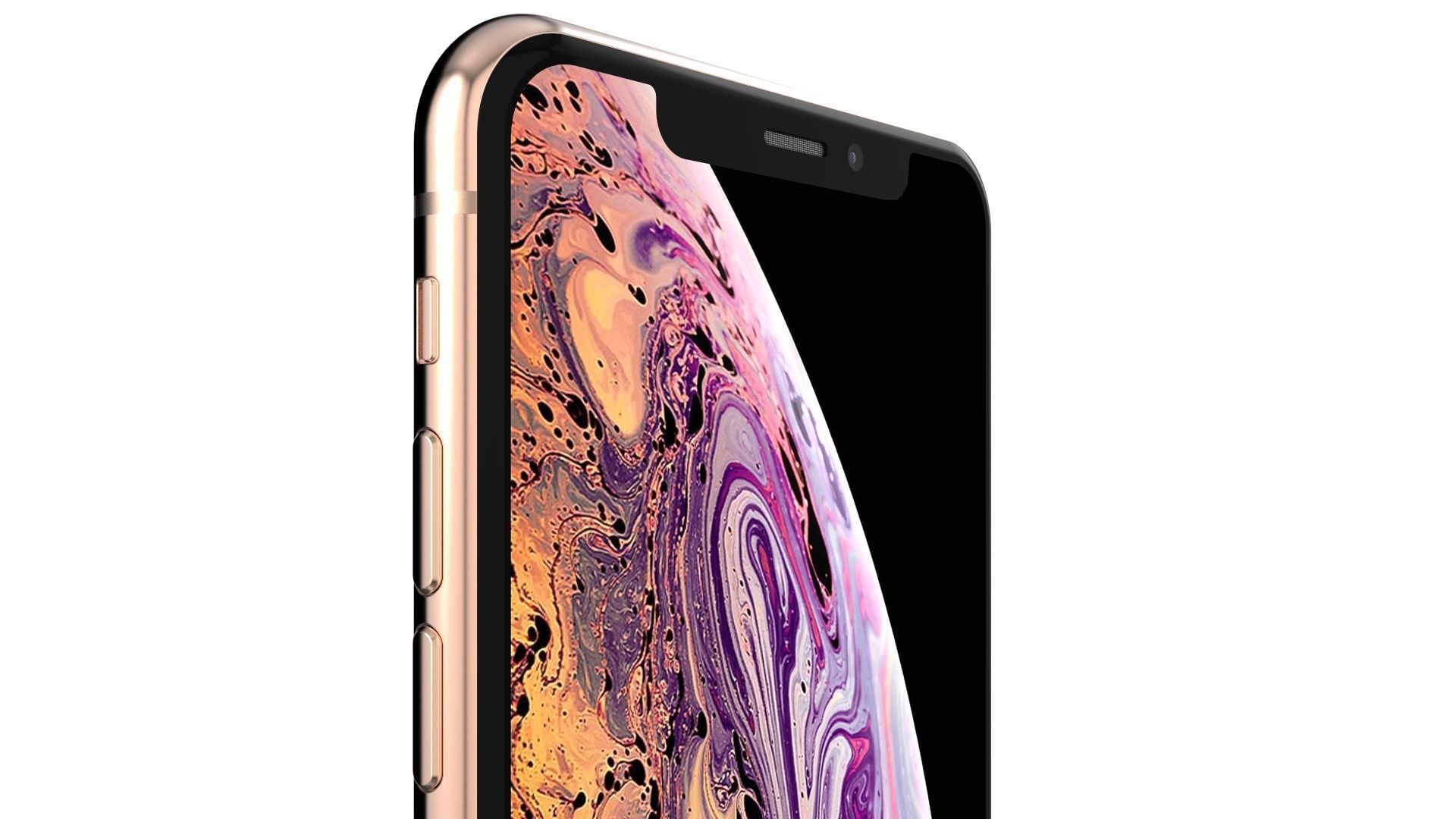 Apple iPhone XS Gold 3D model_10