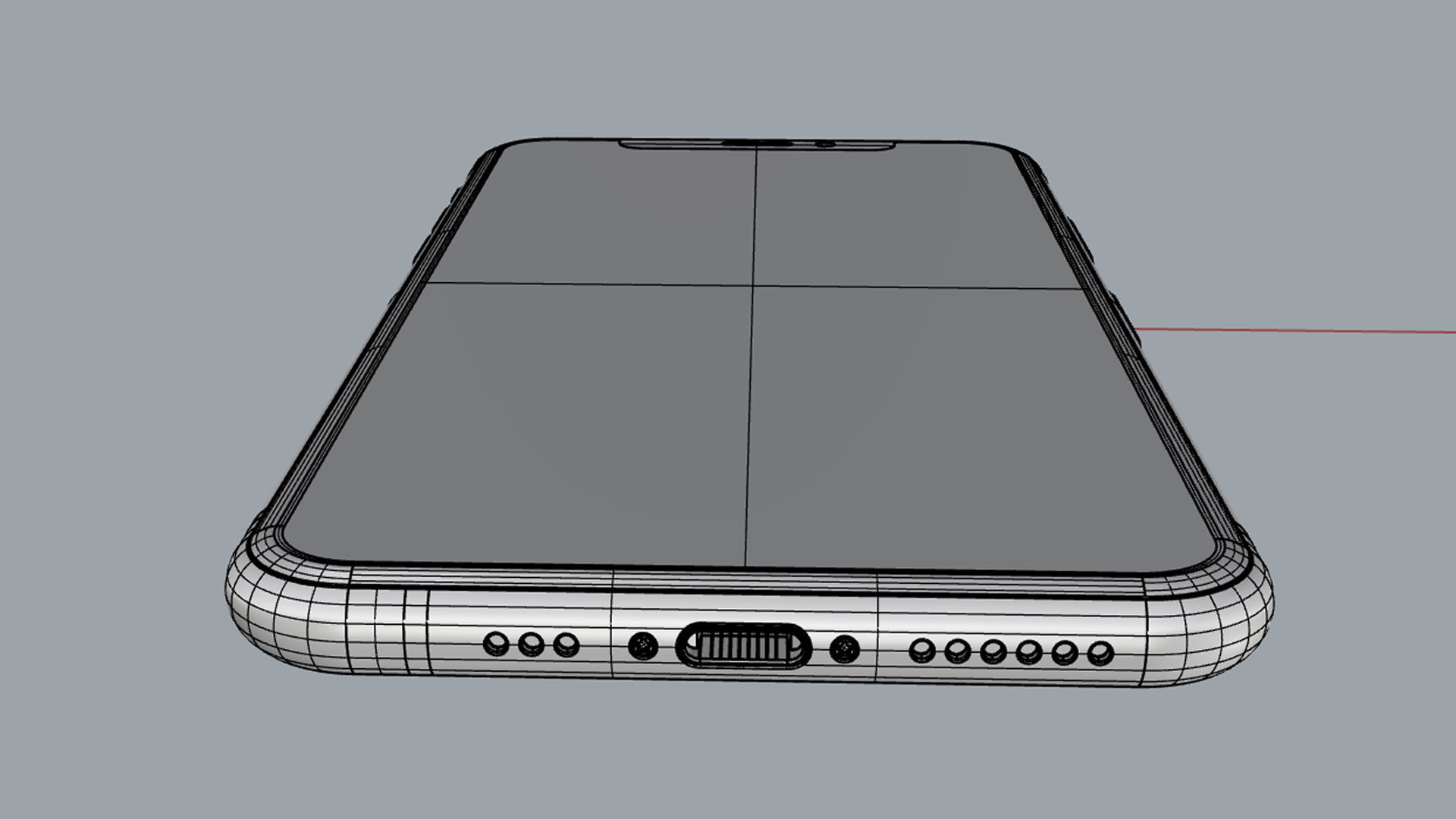 Apple iPhone XS Gold 3D model_20