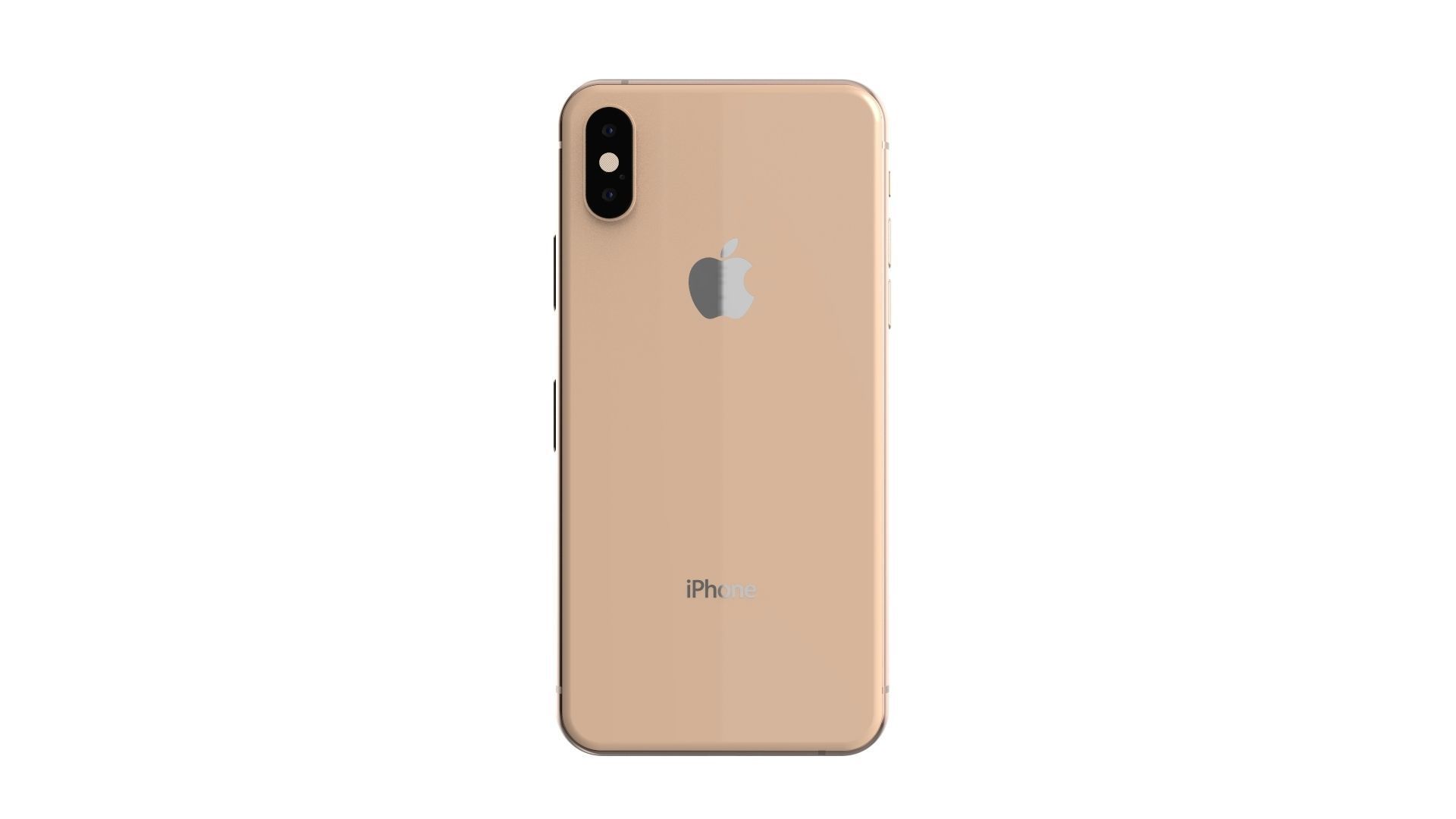 Apple iPhone XS Gold 3D model_5