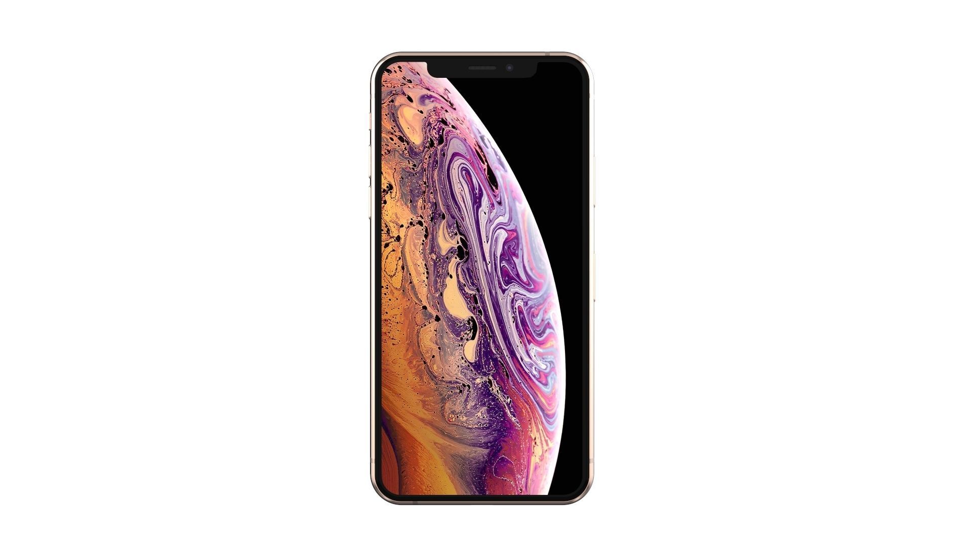 Apple iPhone XS Gold 3D model_1