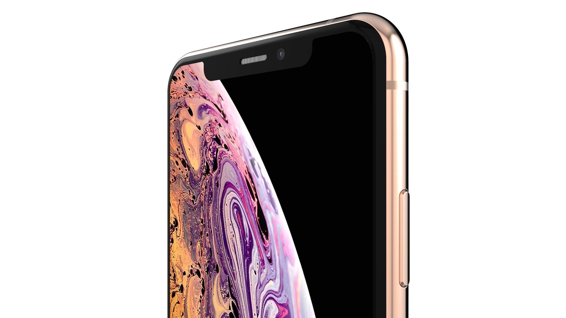 Apple iPhone XS Gold 3D model_11