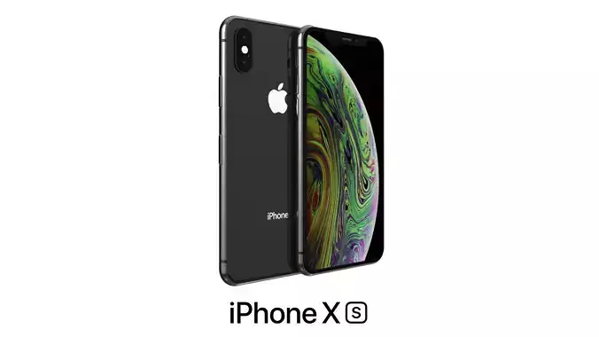 Apple iPhone XS Spacial Grey 3D model