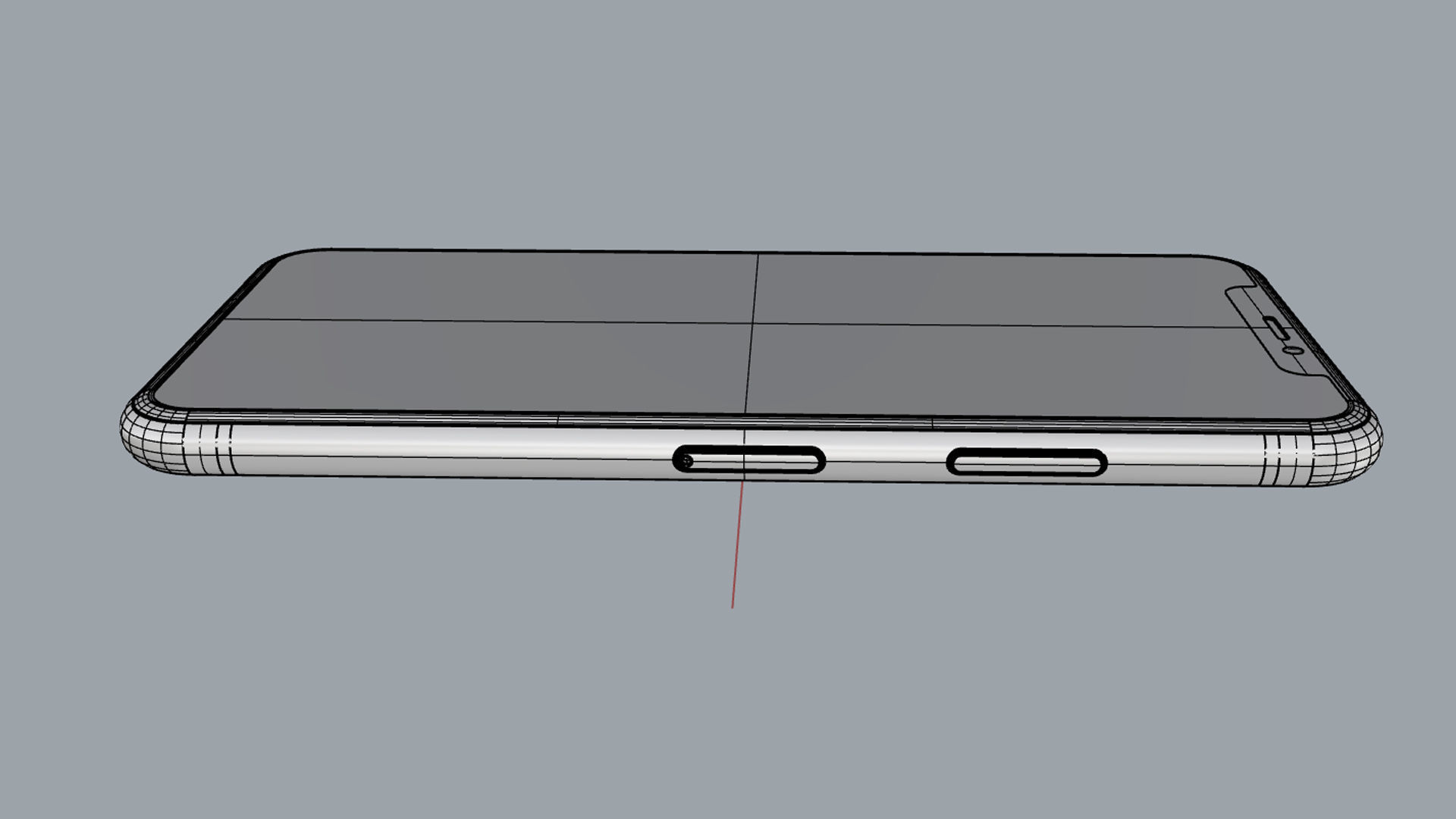 Apple iPhone XS White 3D model_20