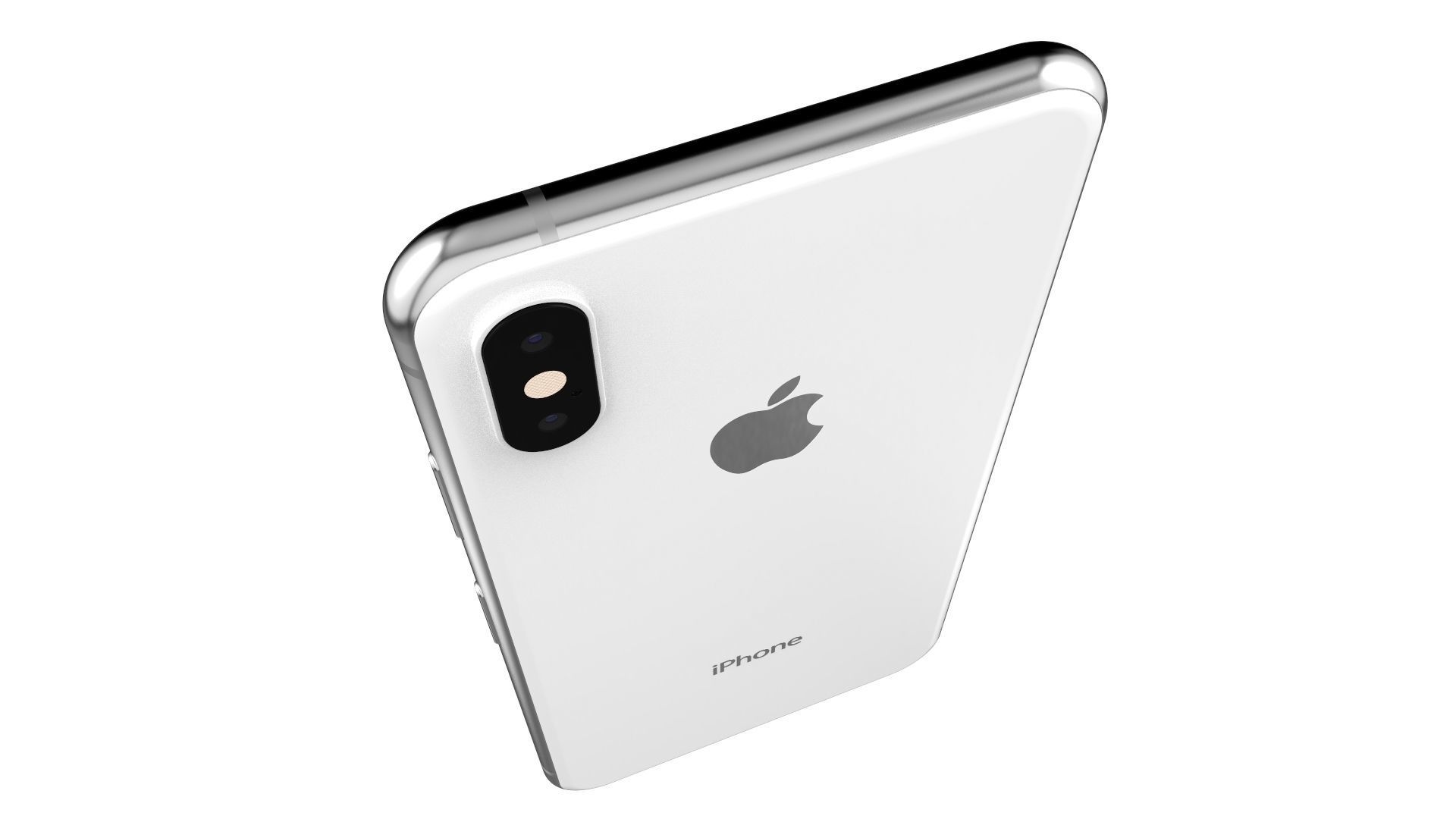 Apple iPhone XS White 3D model_10