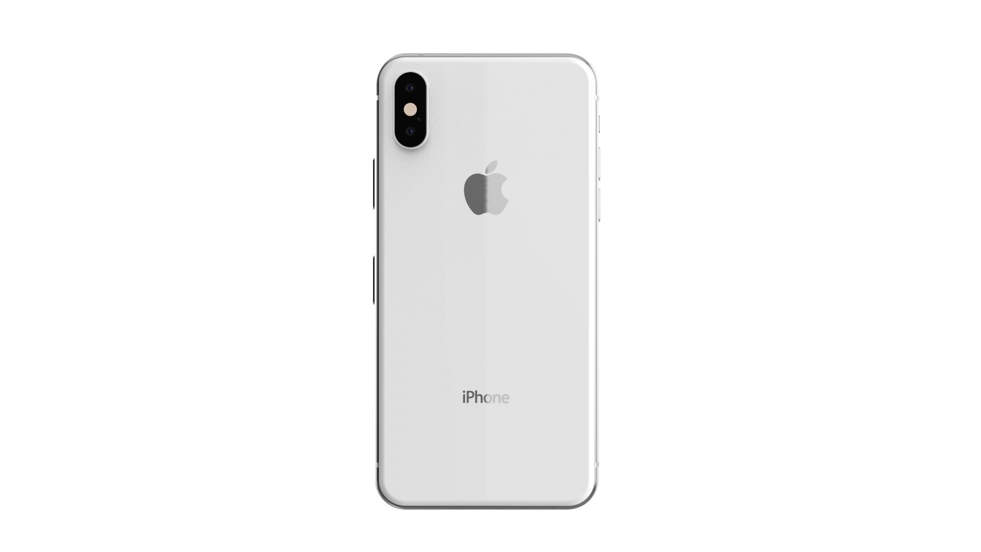 Apple iPhone XS White 3D model_5