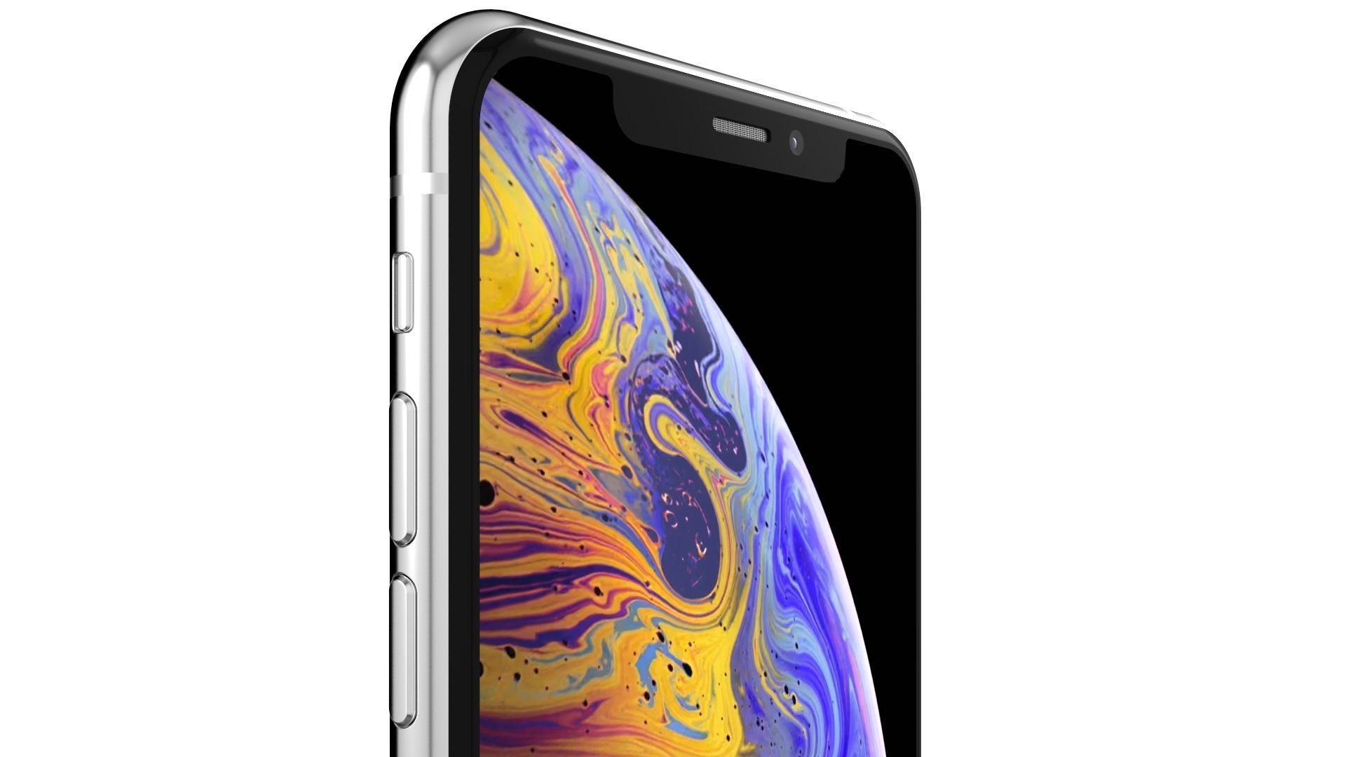 Apple iPhone XS White 3D model_11