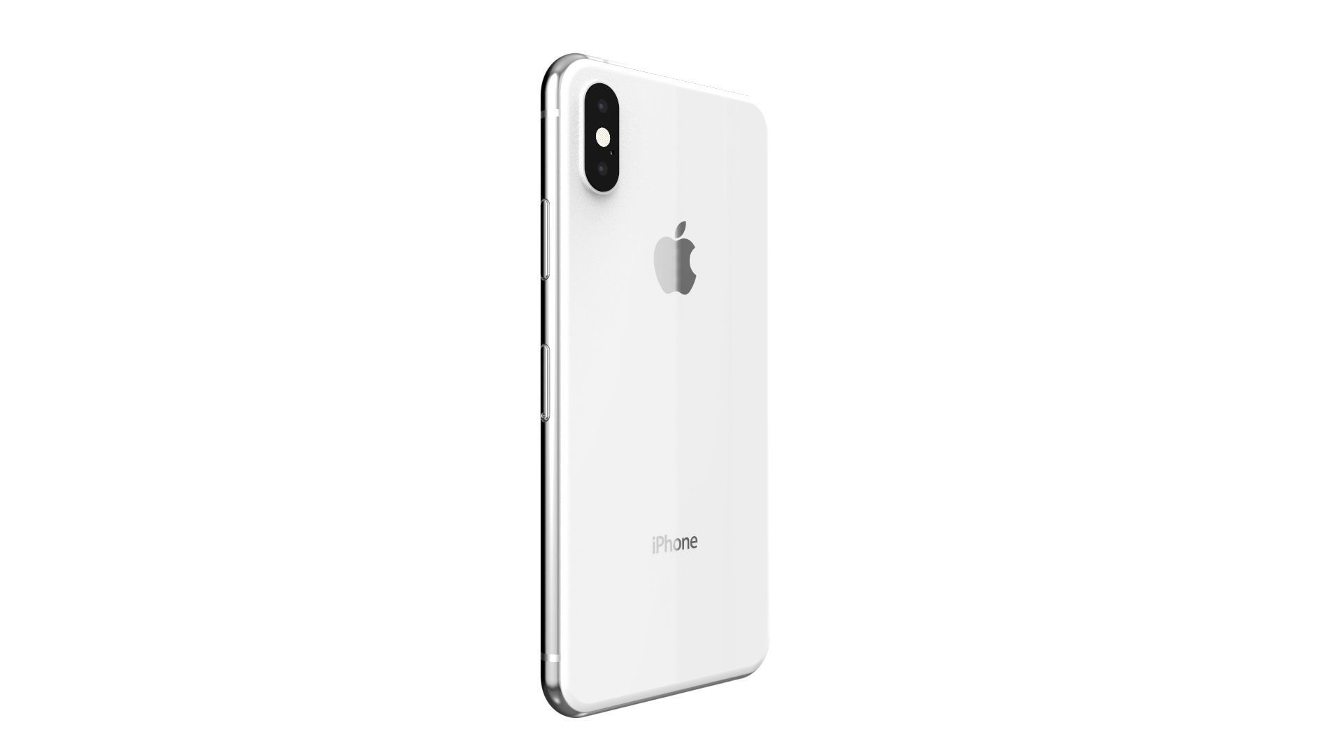 Apple iPhone XS White 3D model_6