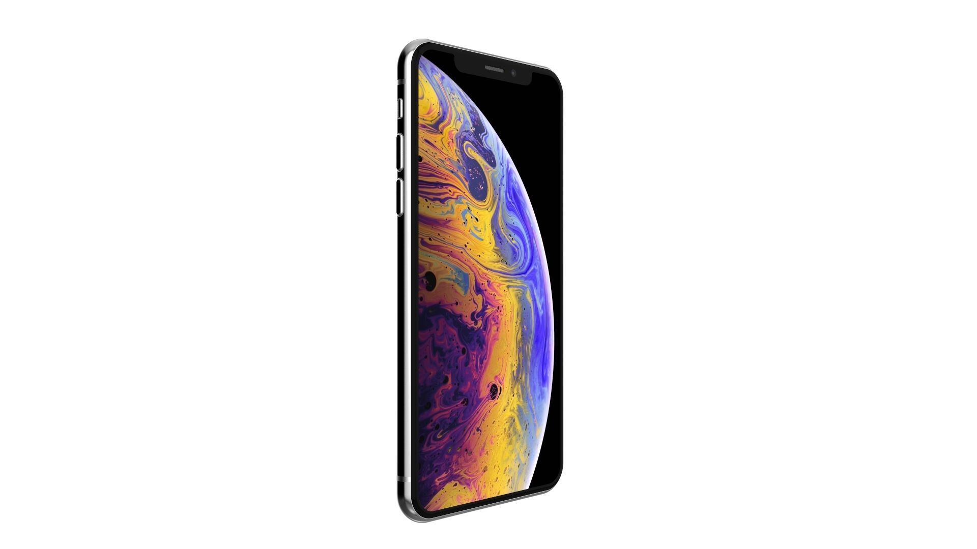 Apple iPhone XS White 3D model_2