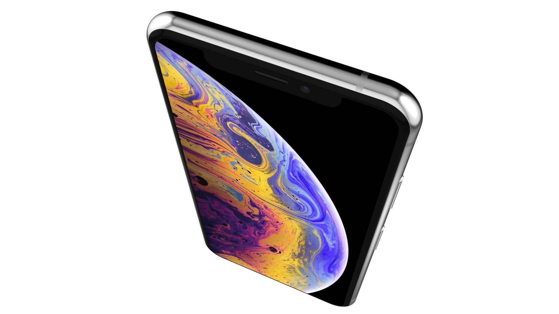 Apple iPhone XS White 3D model_9