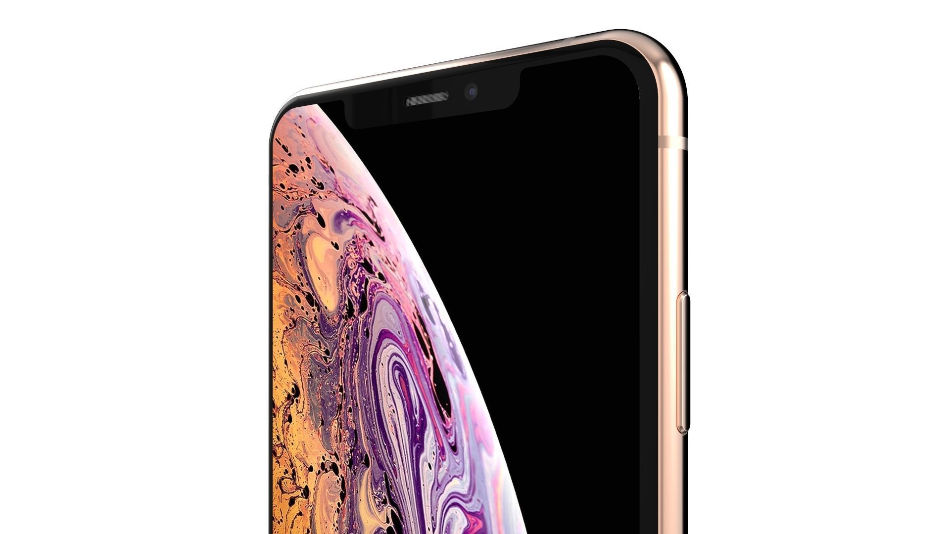 Apple iPhone XS Max Gold 3D model_11