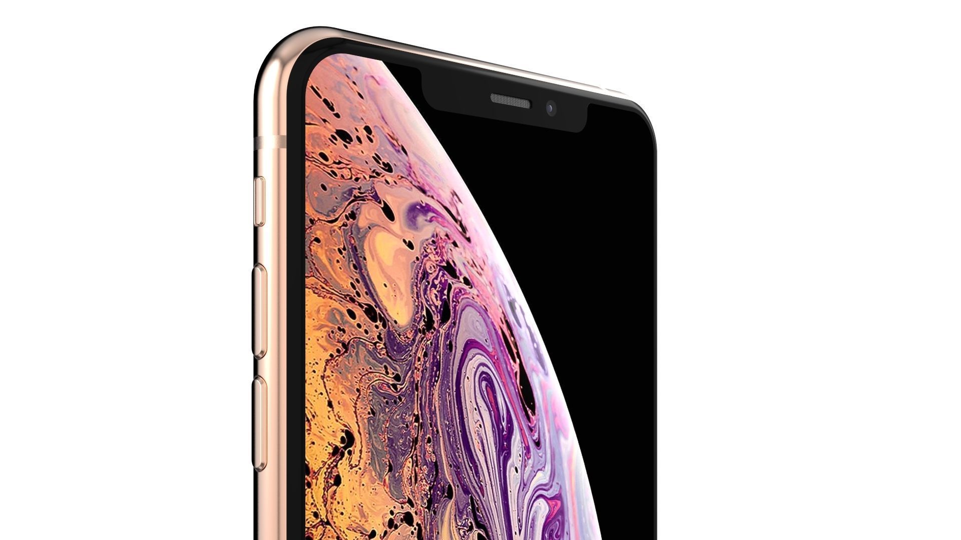 Apple iPhone XS Max Gold 3D model_10