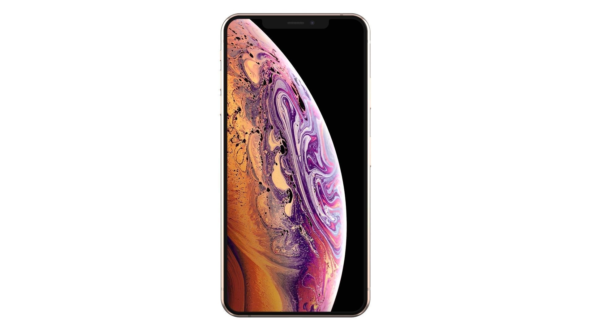 Apple iPhone XS Max Gold 3D model_1