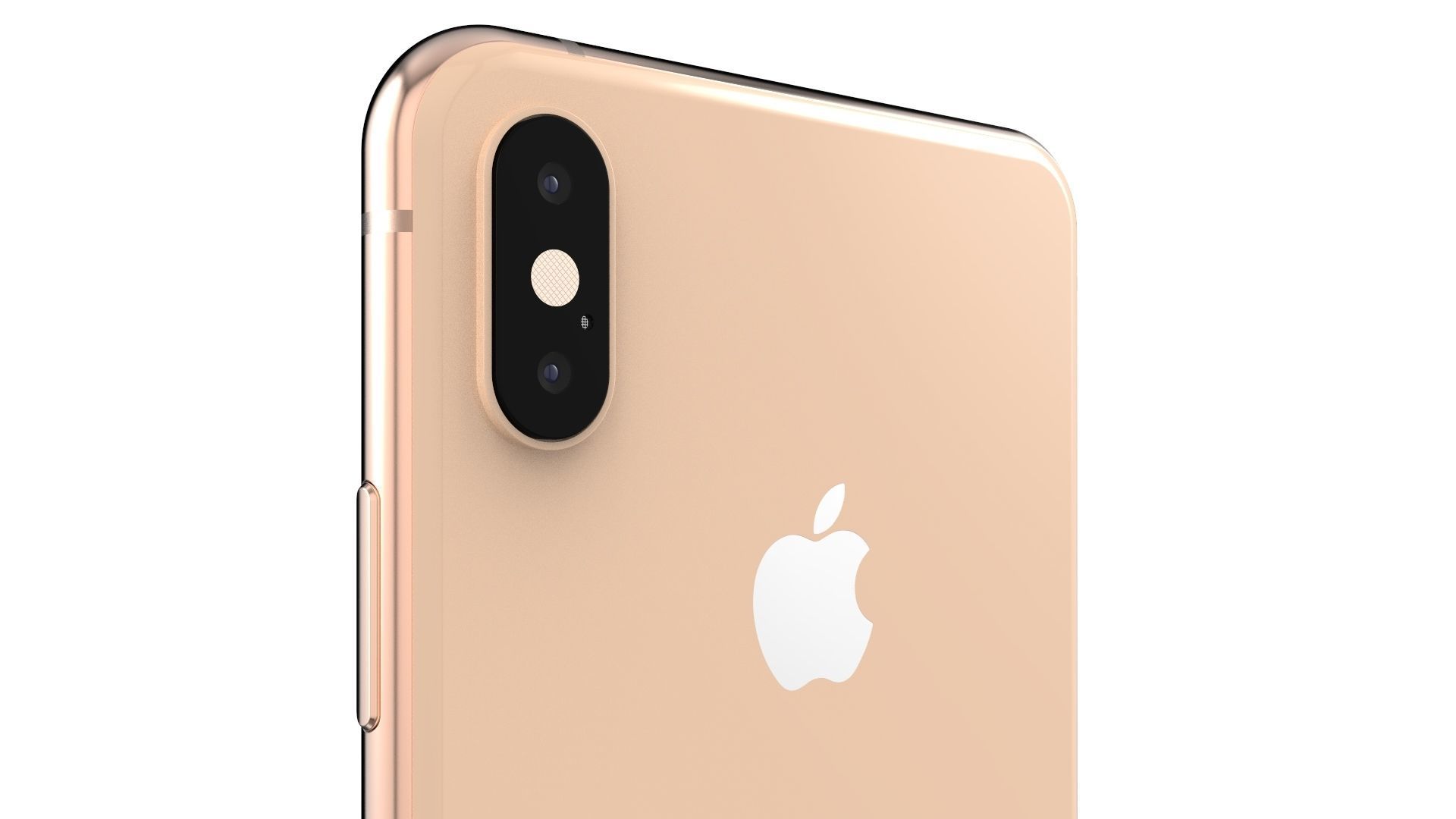 Apple iPhone XS Max Gold 3D model_12