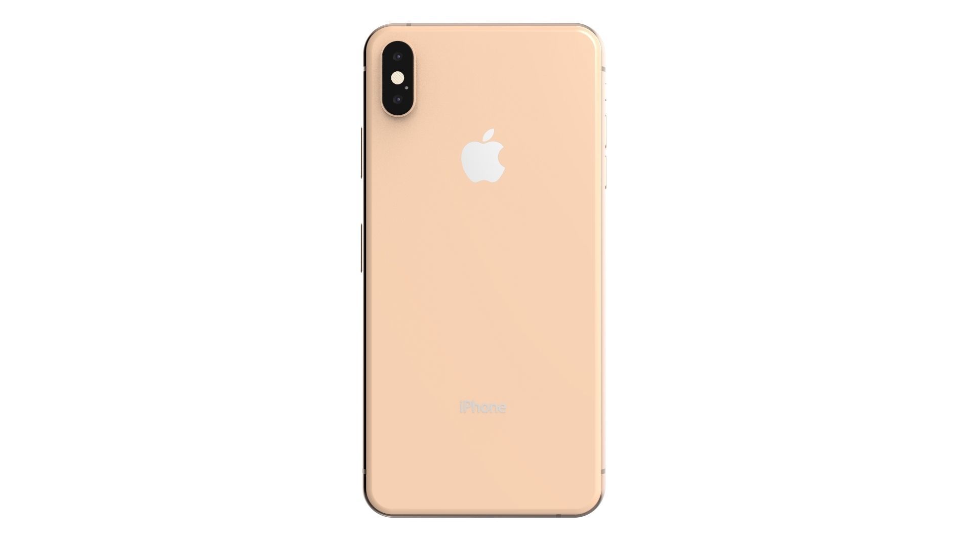 Apple iPhone XS Max Gold 3D model_5