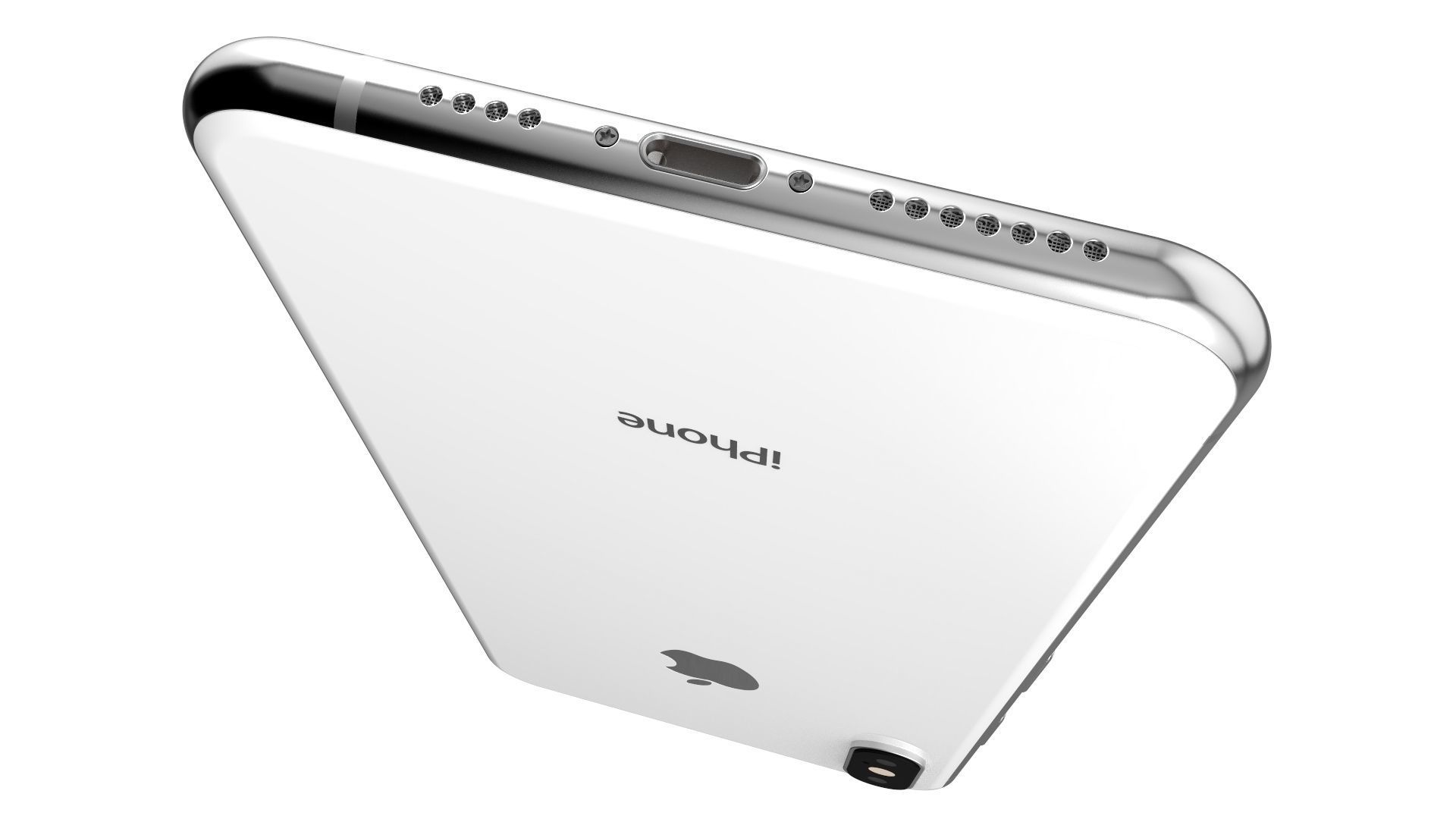 Apple iPhone XS Max White 3D model_16