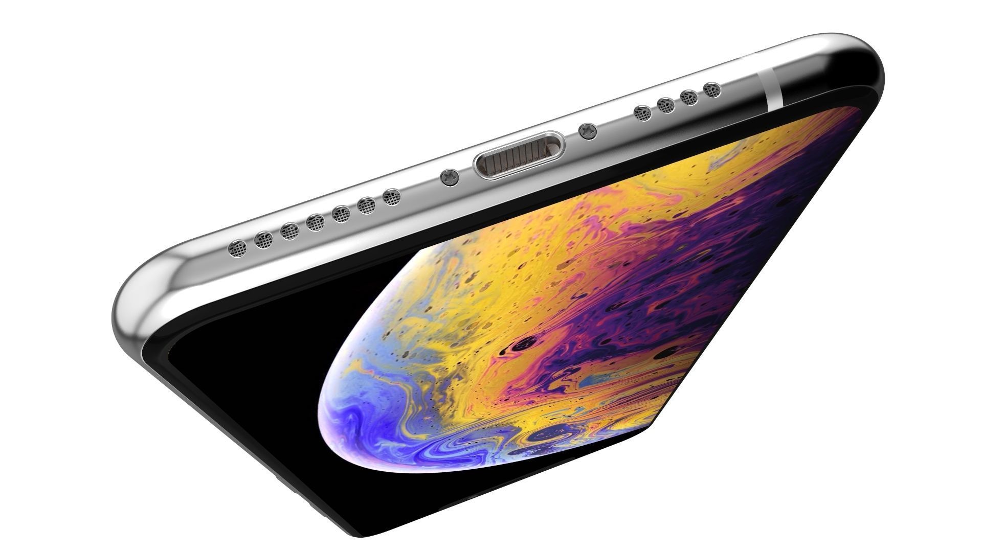 Apple iPhone XS Max White 3D model_15